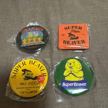 SUPER BEAVER 가챠가챠 캔뱃지 4개 세트