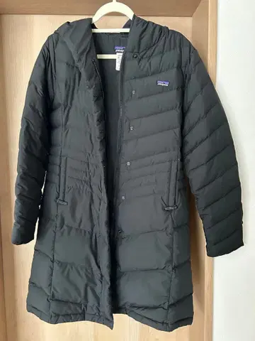 patagonia 블랙 롱 다운 자켓 XXL