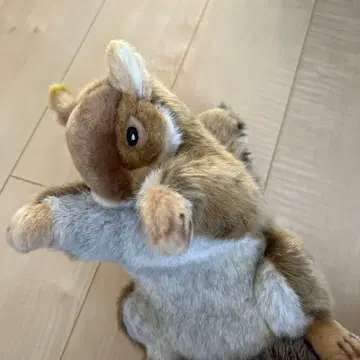 리얼한 브라운 다람쥐 봉제 인형 [ 퍼펫 ]