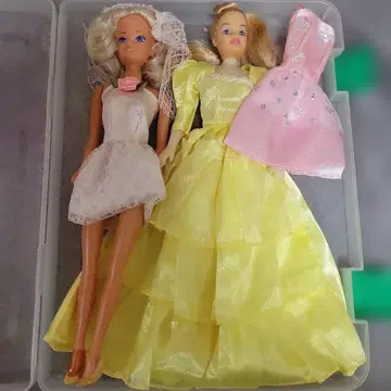 바비 인형 2체 세트 드레스 포함