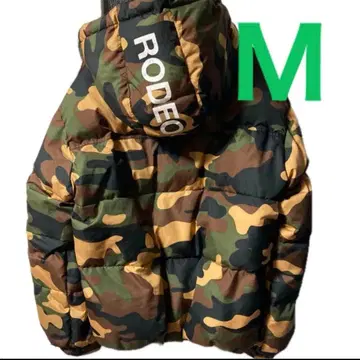 RODEO CROWNS 카모 패턴 다운 자켓 M