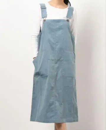 새상품 에카 소포 코듀로이 오버롤 스커트