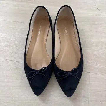Odette e Odile 발레 슈즈 리본 포함 네이비