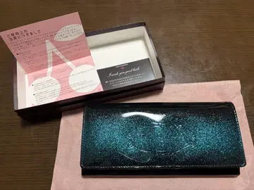 FRUTTI DI BOSCO 에나멜 장지갑 알바 에메랄드 샴페인