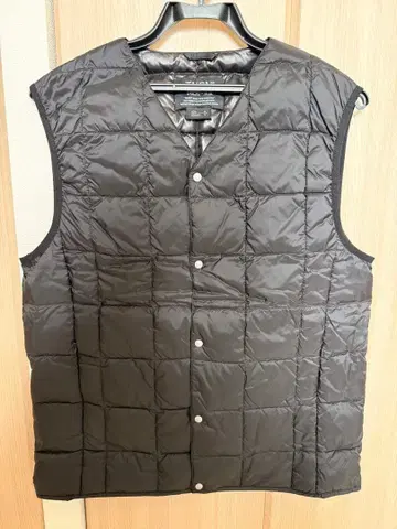 TAION 베이직 V넥 버튼 이너 다운 베스트 타이온