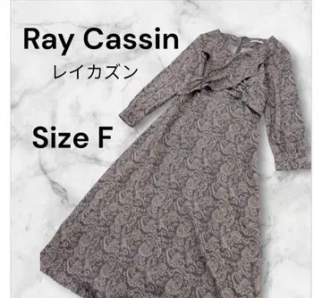 Ray Cassin 레이 카즌 원피스 페이즐리 무늬 Size F