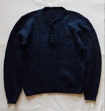 60s 70s 빈티지 헨리넥 모헤어 니트 VINTAGE