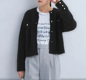 그린 라벨 릴랙싱 데일리 가디건 블랙 F