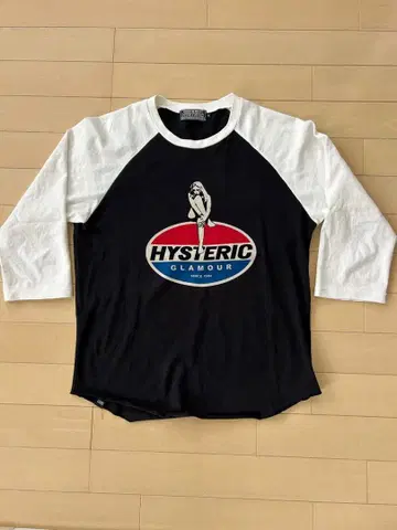 HYSTERIC GLAMOUR 래글런 슬리브 T셔츠 S 사이즈
