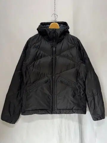 아디다스 다운 자켓 집업 후디 로고 자수