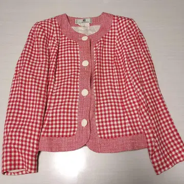 지방시 노카라 자켓 깅엄 체크