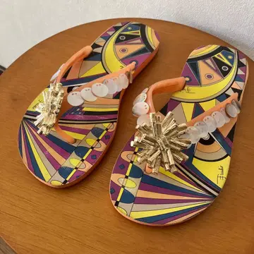 EMILIO PUCCI 컬러풀 비치 샌들