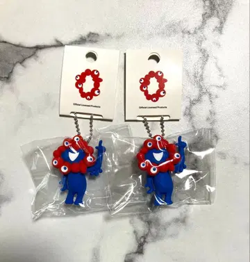 오사카 간사이 만박 미야쿠미야쿠 입체 PVC 마스코트 키링 2개 세트
