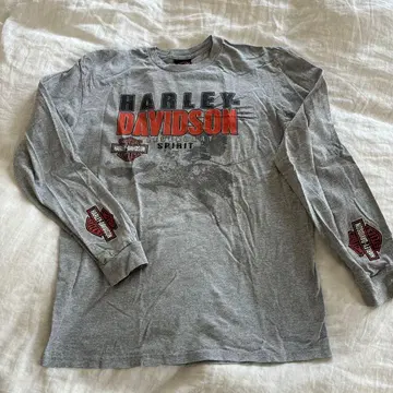 Harley-Davidson 그레이 긴팔 셔츠
