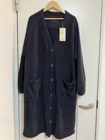 새상품 택 포함 XL 롱 가디건 무인양품 니트 플리스