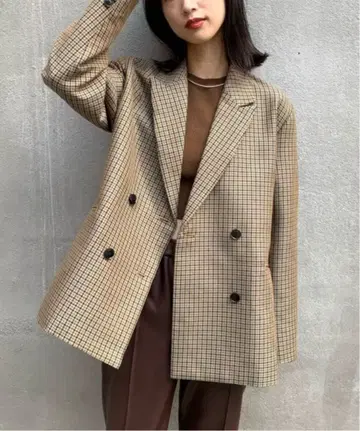 하운드투스 체크 자켓