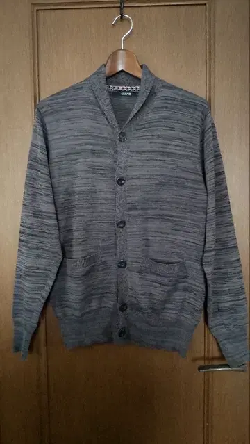 그레이 스트라이프 가디건 L JOEY FACTORY