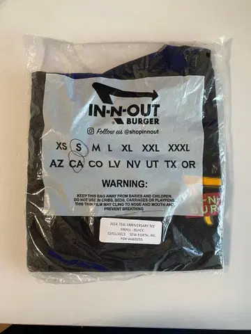 IN-N-OUT BURGER 2024 75th ANNIVERSARY S