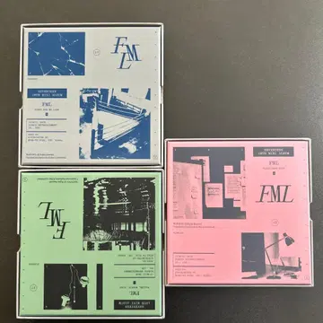 SEVENTEEN FML 3단 앨범 (그린, 파랑, 핑크)