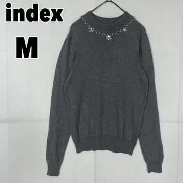 index 인덱스 (M) 비쥬 하이넥 니트 스웨터