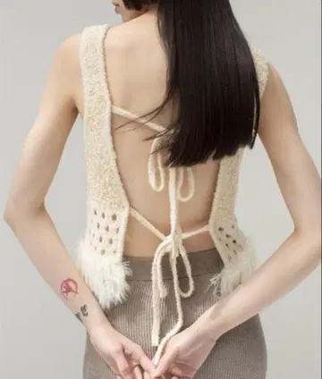 최종 가격 leinwande Fringe Knit Tank Top