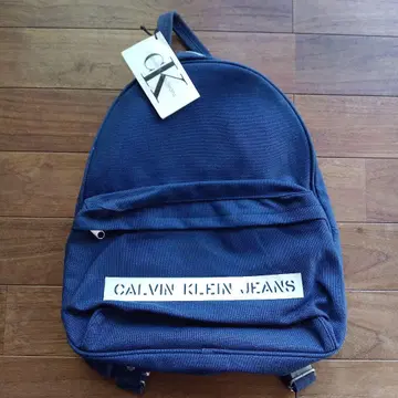 90년대 CalvinKleinJeans 로고 캔버스 백팩