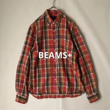 BEAMS+ 빔즈 체크 BD 셔츠 S