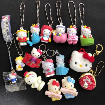초레어 산리오 헬로키티 피규어 네츠케 스트랩 키링 등 모음