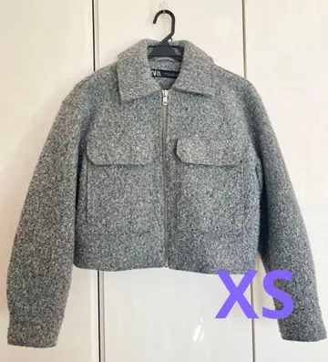 ZARA 부클레 크롭 자켓 XS