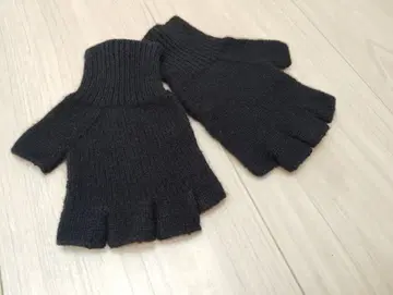 띠어리 핑거리스 그로브 캐시미어 100% 장갑 블랙