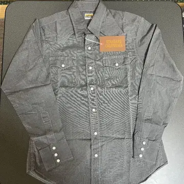 스탠다드 캘리포니아 화이트 터콰이즈 웨스턴 셔츠