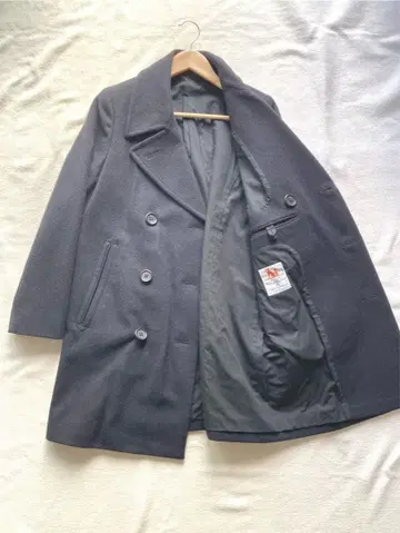 마가렛호웰 x 폭스 브라더스 미들 기장 더블 코트 블랙 1 새상품급