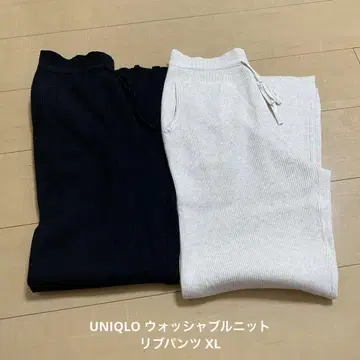 UNIQLO 워셔블 니트 리브 팬츠 XL 임산부 마터니티