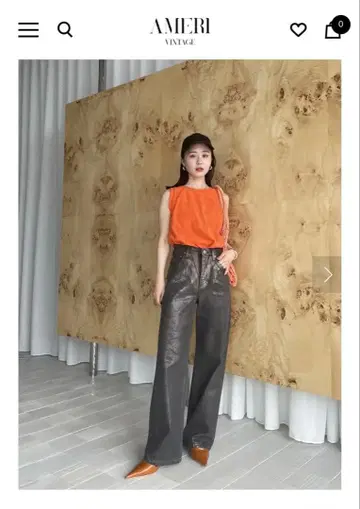 Ameri VINTAGE FOIL STRAIGHT COLOR DENIM