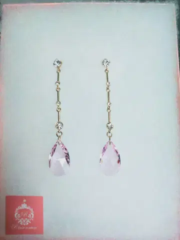 Riina couture 핑크 드롭 귀걸이