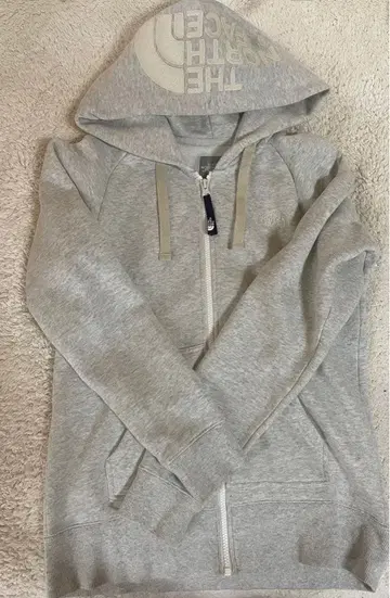 THE NORTH FACE 풀 집업 후드티 그레이
