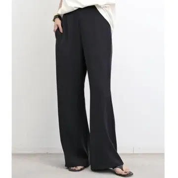 L'Appartement EASY WIDE PANTS 블랙 36 S