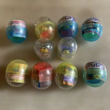 당시 물건 포켓몬 가챠 케이스 수납 컬렉션 스탬프 뮤우