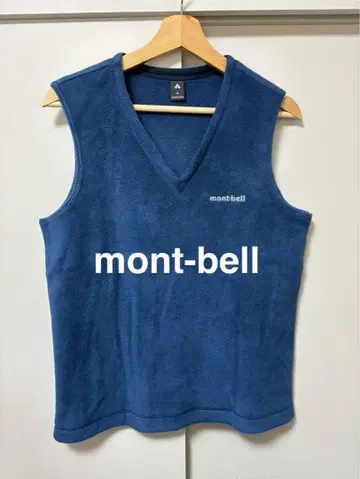 mont-bell 네이비 V넥 플리스 베스트 S사이즈