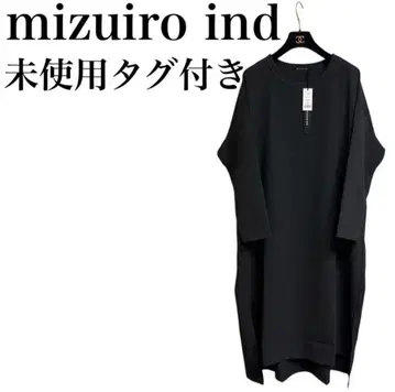 미사용 택 포함 mizuiro ind 맥시 길이 원피스 풀오버 긴팔