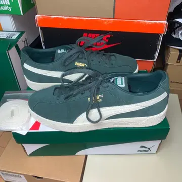 미사용 배송비 포함 PUMA Delphin PRM 그린/화이트