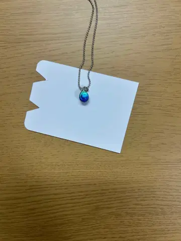 반딧불이 유리 목걸이 케라마 블루