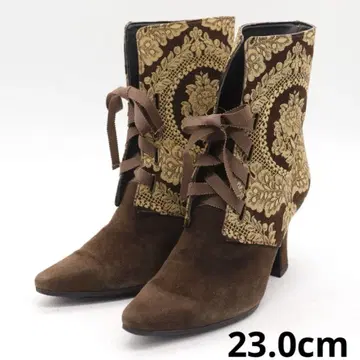 새상품급 seducta 천연 가죽 하이힐 부츠 23cm 상당 여성용