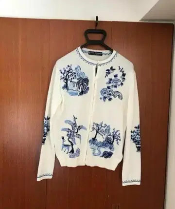 KEITA MARUYAMA 돼지 사슴 나비 자수 니트 가디건 1