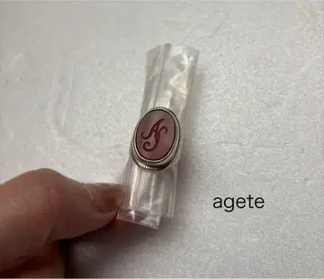 아가트 오벌 반지 agete 빨간 마노 볼륨 반지 실버
