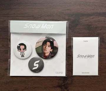 Snow Man POP UP 타이베이 메구로 렌 캔 배지, 카드 C