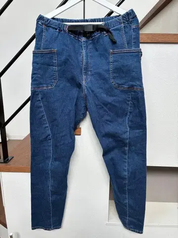 GRIP SWANY 다크 블루 카고 팬츠