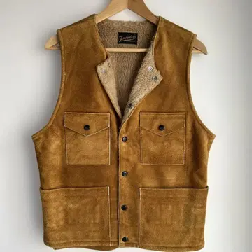 TENDERLOIN 스웨이드 베스트 S 가죽 텐더 로인