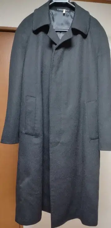 캐시미어 100% 롱 코트 블랙