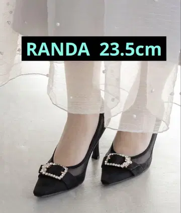 RANDA 튤 콤비 비쥬 버클 펌프스